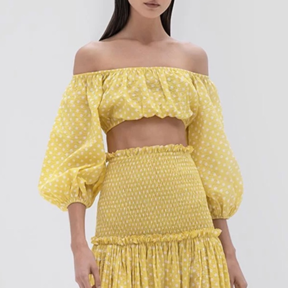 Alexis Polka Dot Crop Top